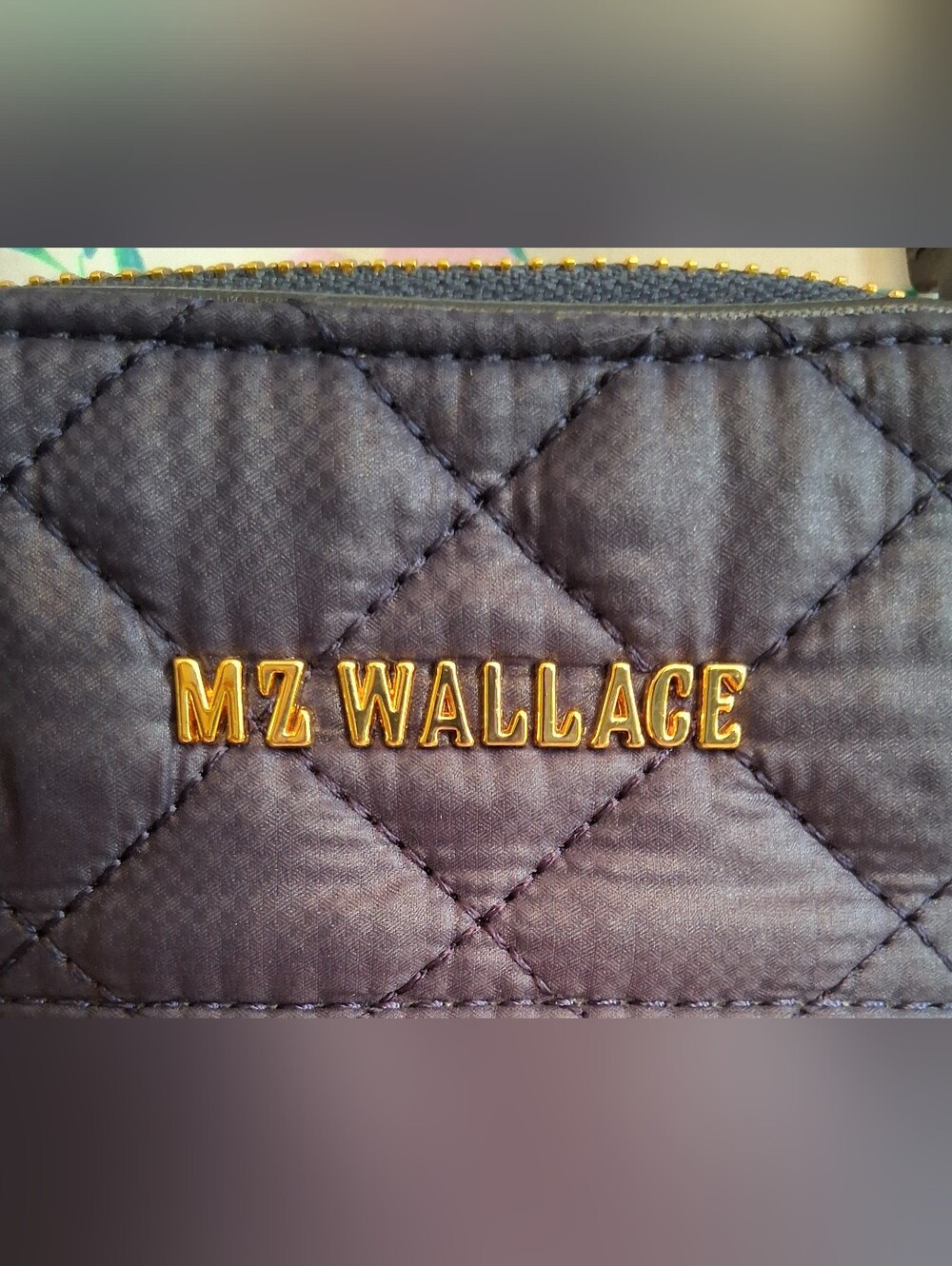 NWOT MZ Wallace Crosby Micro Navy Plush Quilt Casual Everyday Mini Purse Bag - Picture 10 of 13